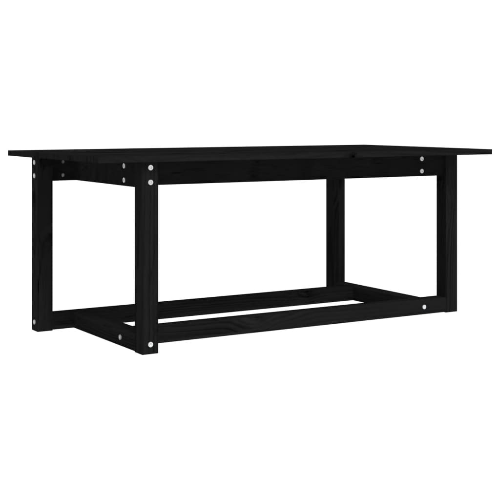 Vidaxl Mesa de Centro de Madera Maciza de Pino 110x55x45 Cm Natural