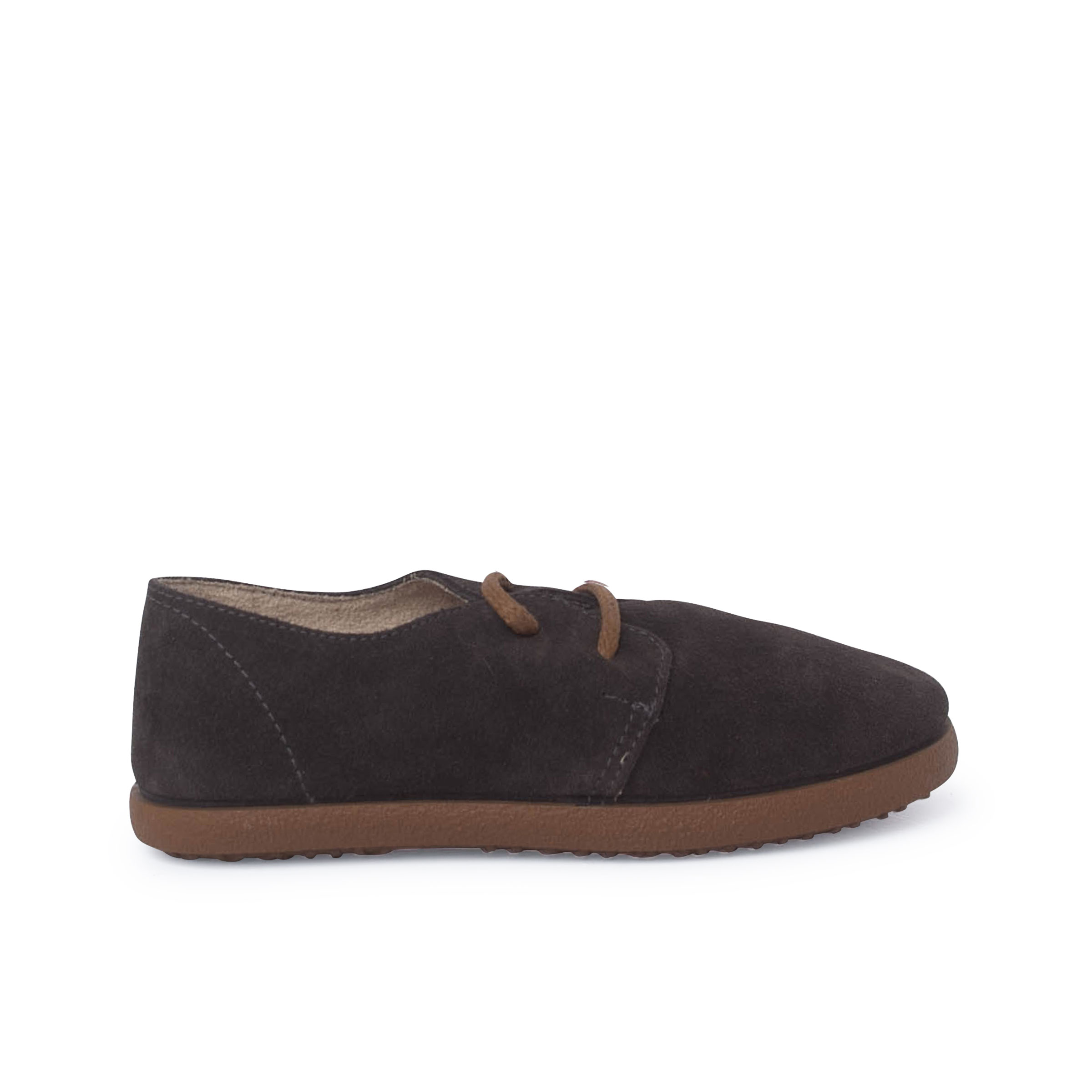 Pisamonas zapatos cordones serraje suela caramelo
