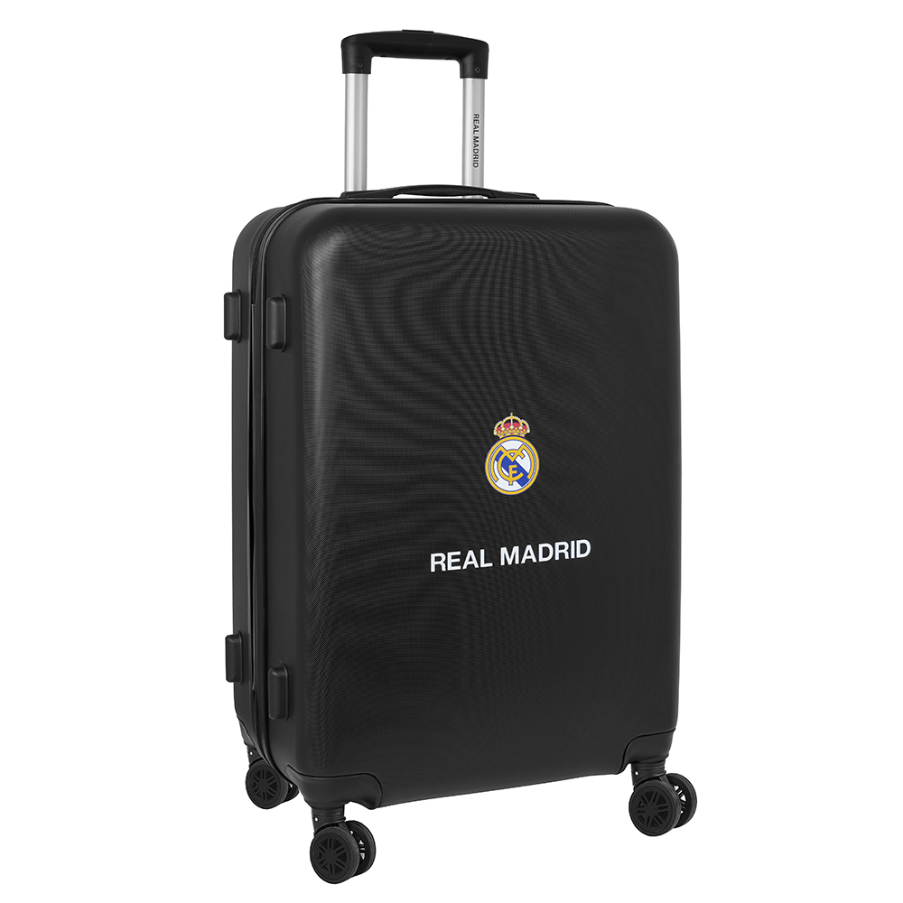 Maleta de Viaje Mediana 24" Real Madrid 2ª Equipación 2023/24 - 60L, ABS+PC Resistente, Cierre TSA, Ruedas 360°