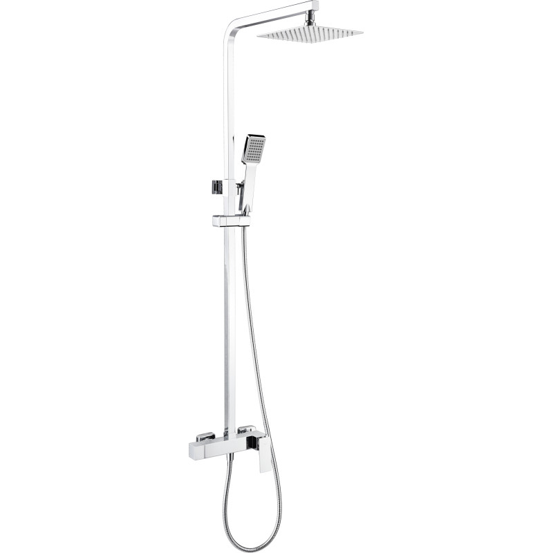 Imex Pisa BDP048 barra de ducha monomando extensible de acero inoxidable con acabado cromado