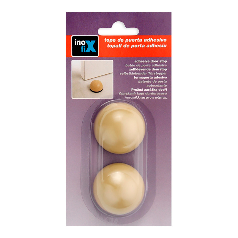 tope adhesivo flexible beige (blister 2 unid.) inofix