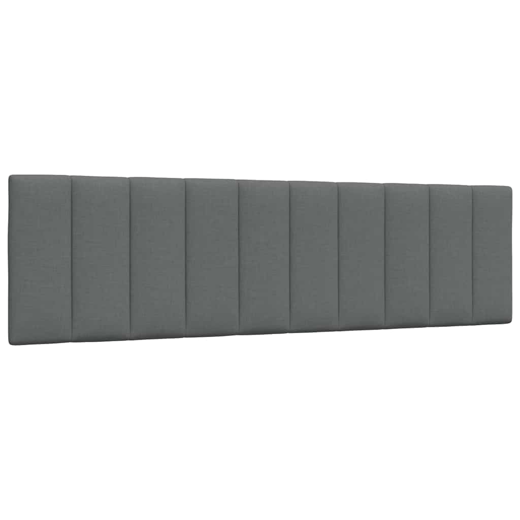 vidaXL Cabecero de cama acolchado Hanko tela gris oscuro 180 cm