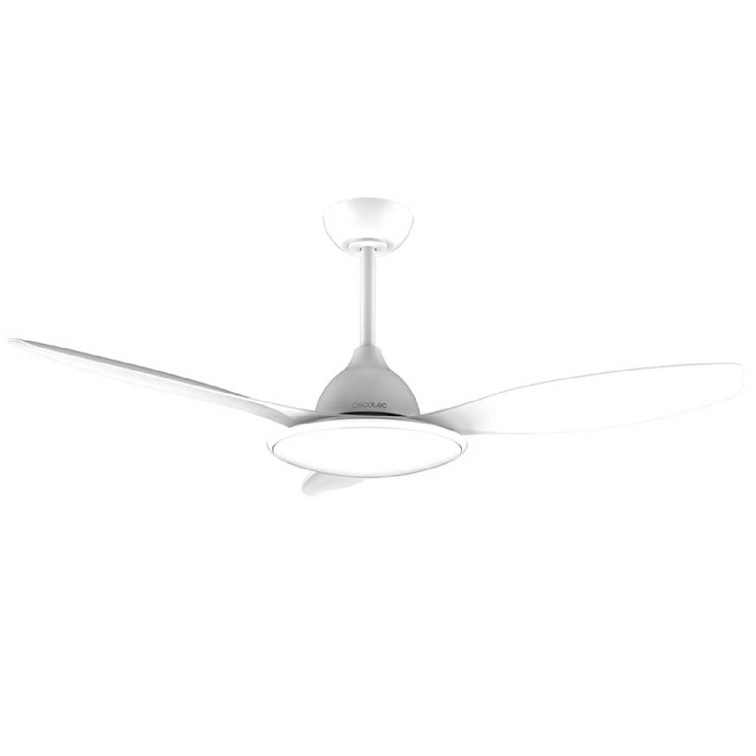 Cecotec Ventilador de Techo con Luz EnergySilence 4800 Light White. 36 W, Motor DC, Diámetro 48”, Luz LED de 36W