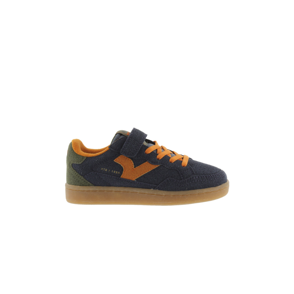 Victoria 1985 SMASH KID Zapatillas deportivas de serraje con piezas de color en contraste y tira adherente 8810102