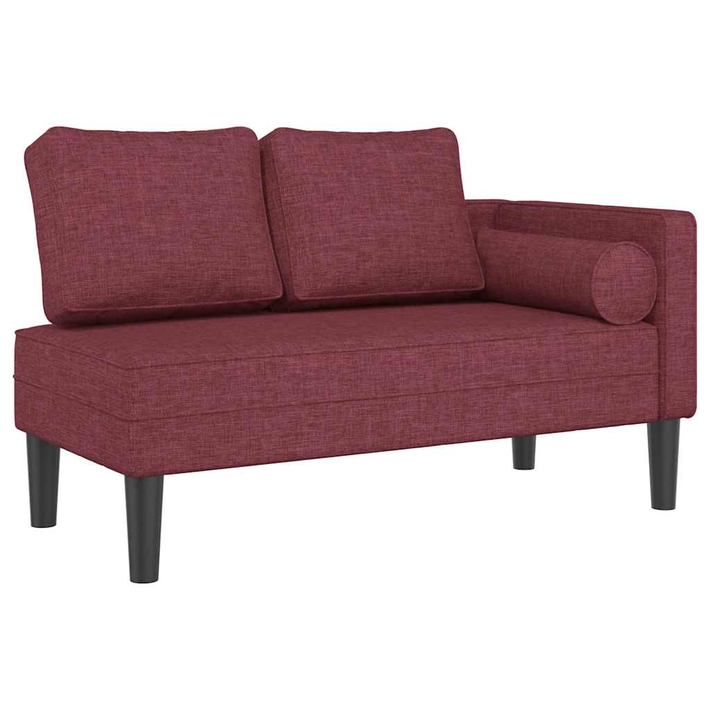vidaXL Sofá diván con cojines tela en color Crema/Rojo vino tinto/Taupé y más | acolchados duraderos para sofás de jardín terraza exterior