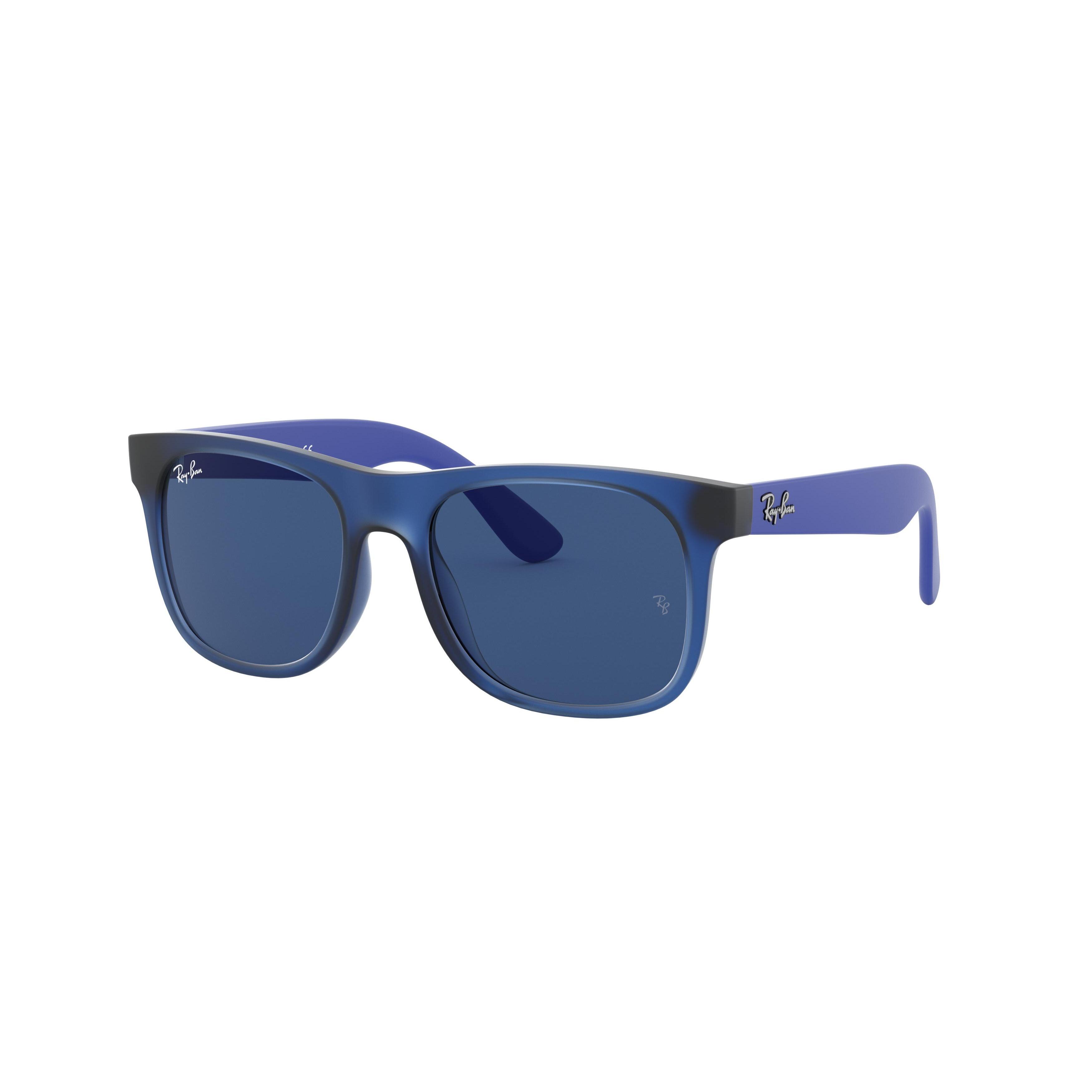 Gafa de sol Ray-Ban 0RJ9069S - Junior justin 706080 - Azul transparente calibre 48-16-130