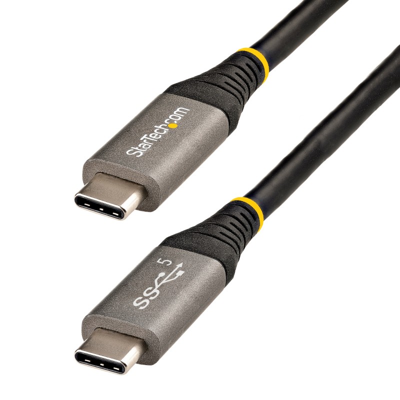 StarTech.com - Cable USB-C de 2m - USB 5 Gbps - Entrega de Alimentación de 100W (5A) - Modo Alt. de DP 4K 60Hz - Cubierta de TPE USB315CCV2M