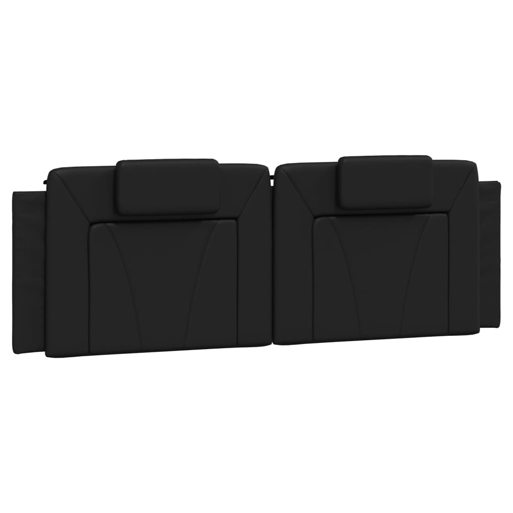 vidaXL Cabecero de cama acolchado Viana cuero sintético negro 160 cm
