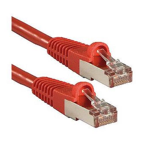 Lindy s/ftp patchcord cat6a. lsoh. cu. red. 1.0m