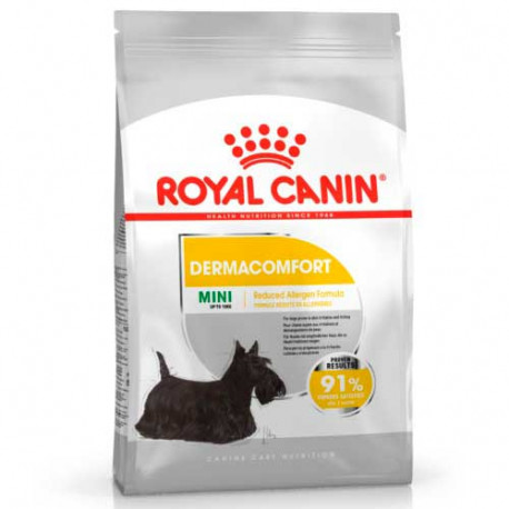 Royal Canin – Pienso para perros adultos pequeños Royal Canin Mini Dermacomfort 3 kg.
