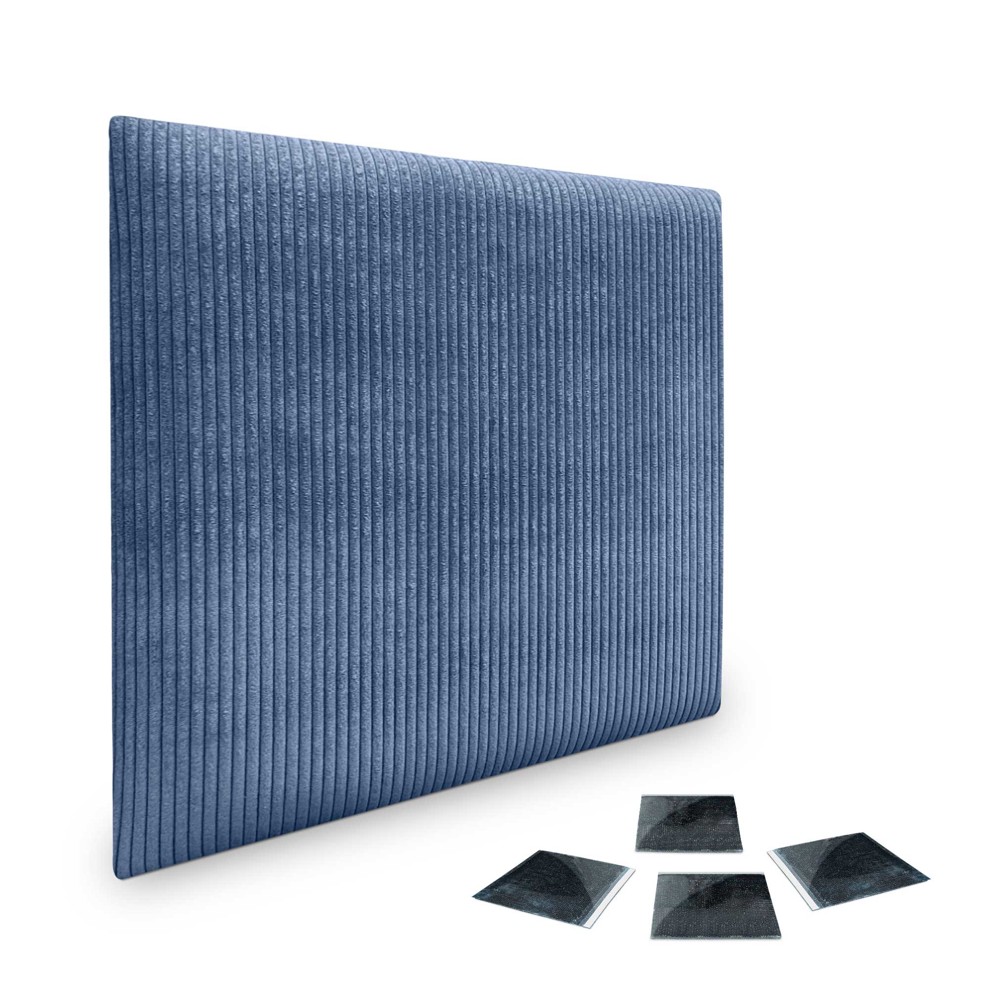 DHOME Juego de Paneles Tapizados en Pana Pack Autoadhesivos para Pared Acústicos Absorbentes Segunda Gama de Colores