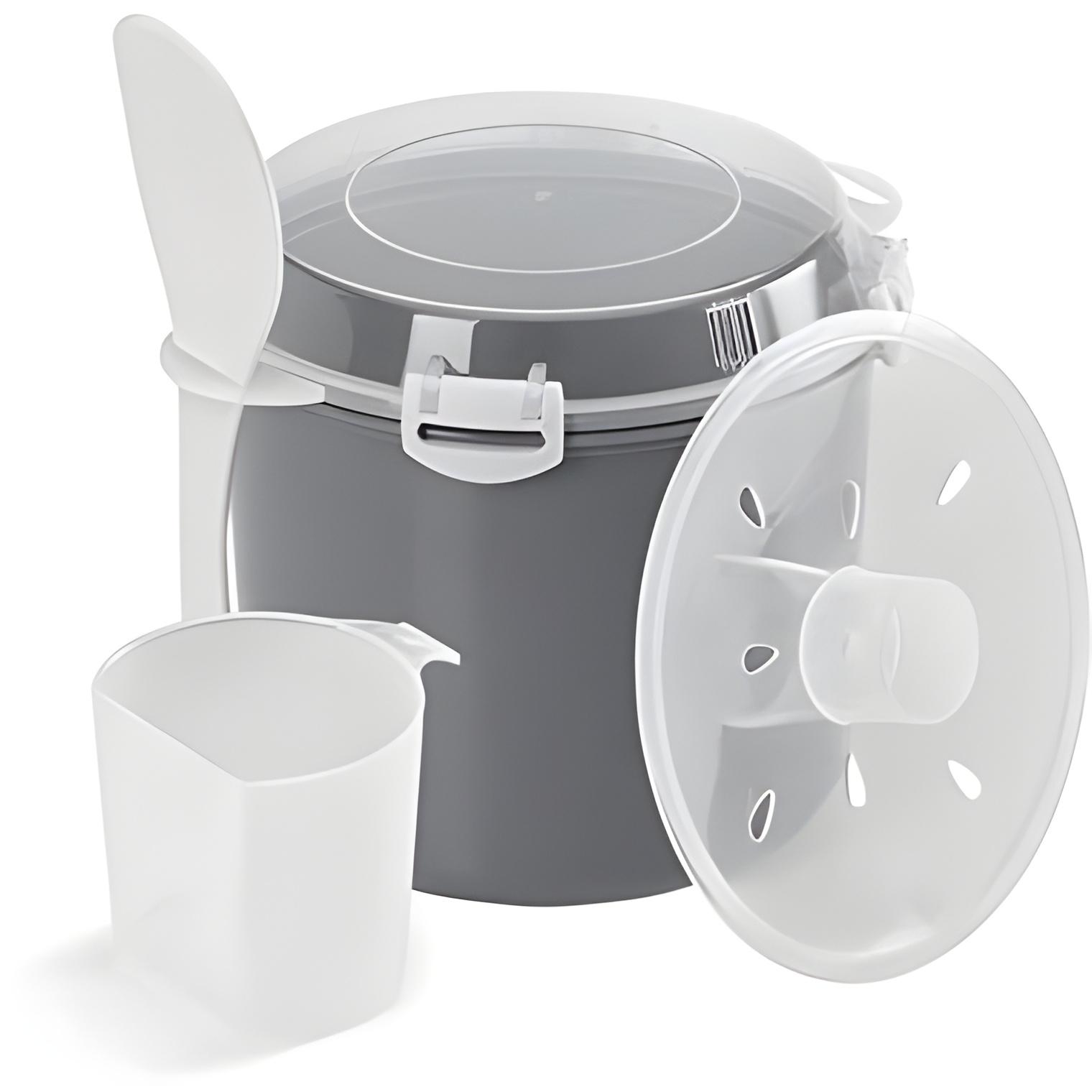 Cocedor arroz y cereales para microondas metaltex
