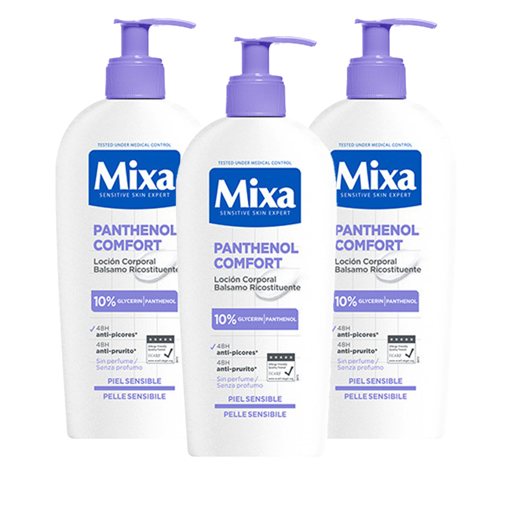 MIXA | Crema y/o Loción Corporal Panthenol Comfort para piel sensible