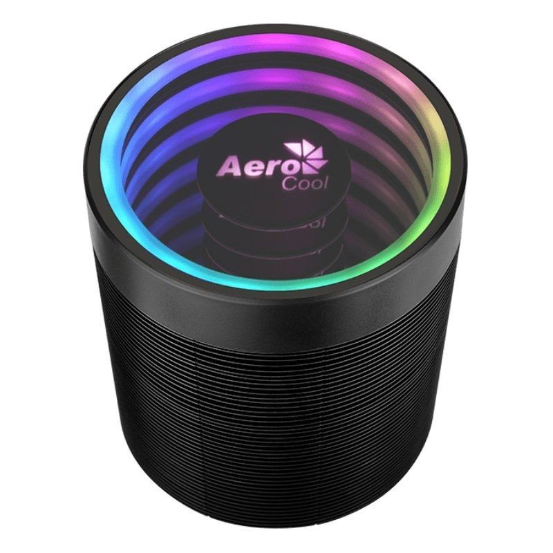 Ventilador con disipador Aerocool Mirage 5 negro Iluminación LED 4 pines