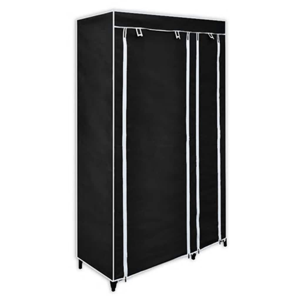 vidaXL Armario plegable 110x45x175 cm en color Negro/Crema/Marrón y más | almacenamiento funcional diseño moderno para baño dormitorio sala