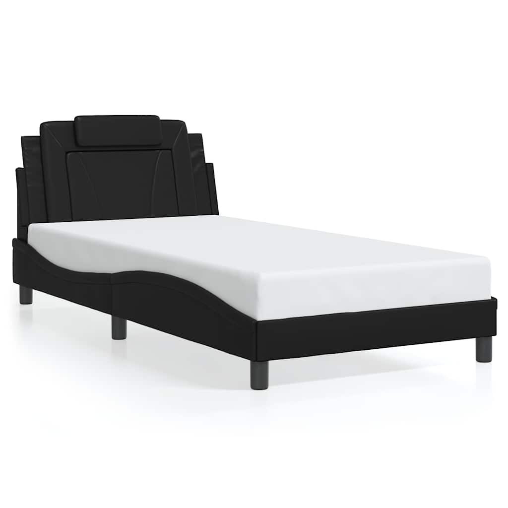 vidaXL Estructura de cama Viana sin colchón cuero sintético 100x200cm