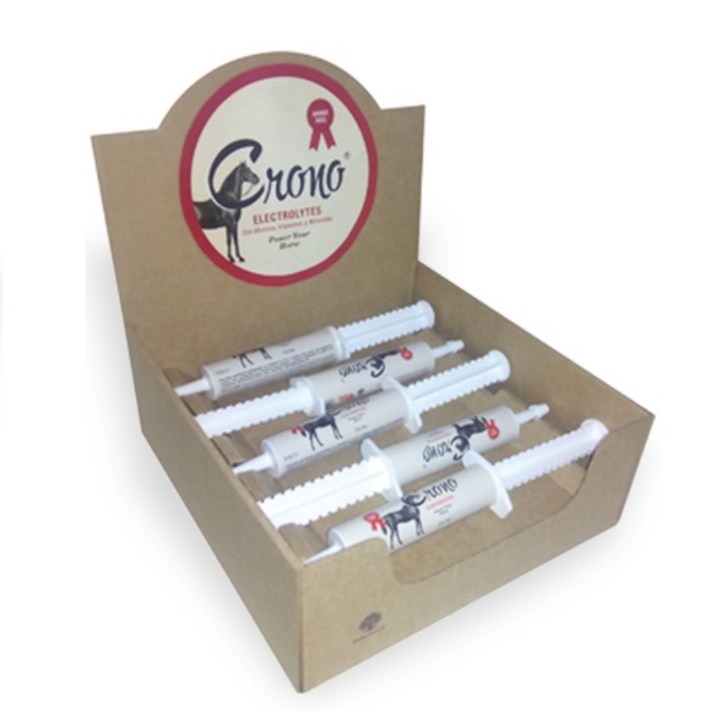 VETNOVA CRONO Electrolytes, Expositor 10 uds30 ml - Jeringa Pasta Oral