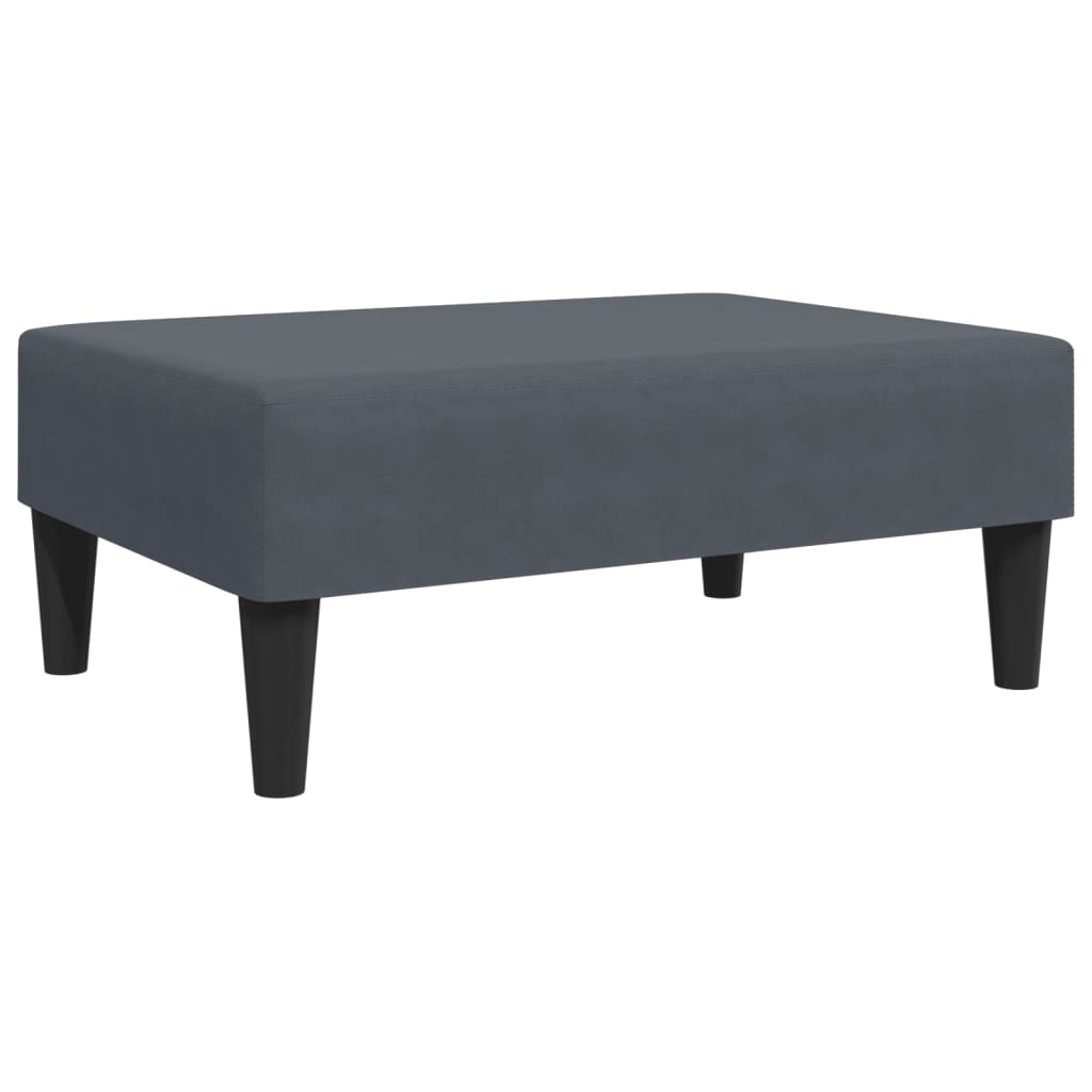 vidaXL Reposapiés de terciopelo 77x55x31 cm en color Azul/Amarillo/Gris oscuro y más
