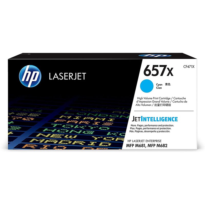 Toner HP CF471X Nº657X Cyan 23000PAG