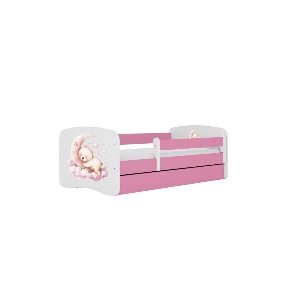 Cama 180 x 80 cm Kocot Kids com colchão BabyDreams Dream Pink
