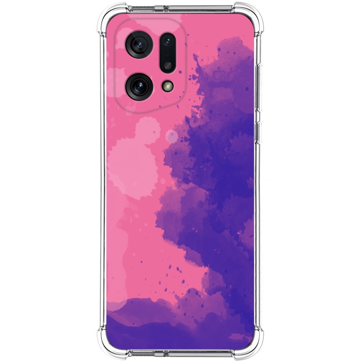 Funda Silicona Antigolpes para Oppo Find X5 5G diseño Acuarela 07 Dibujos