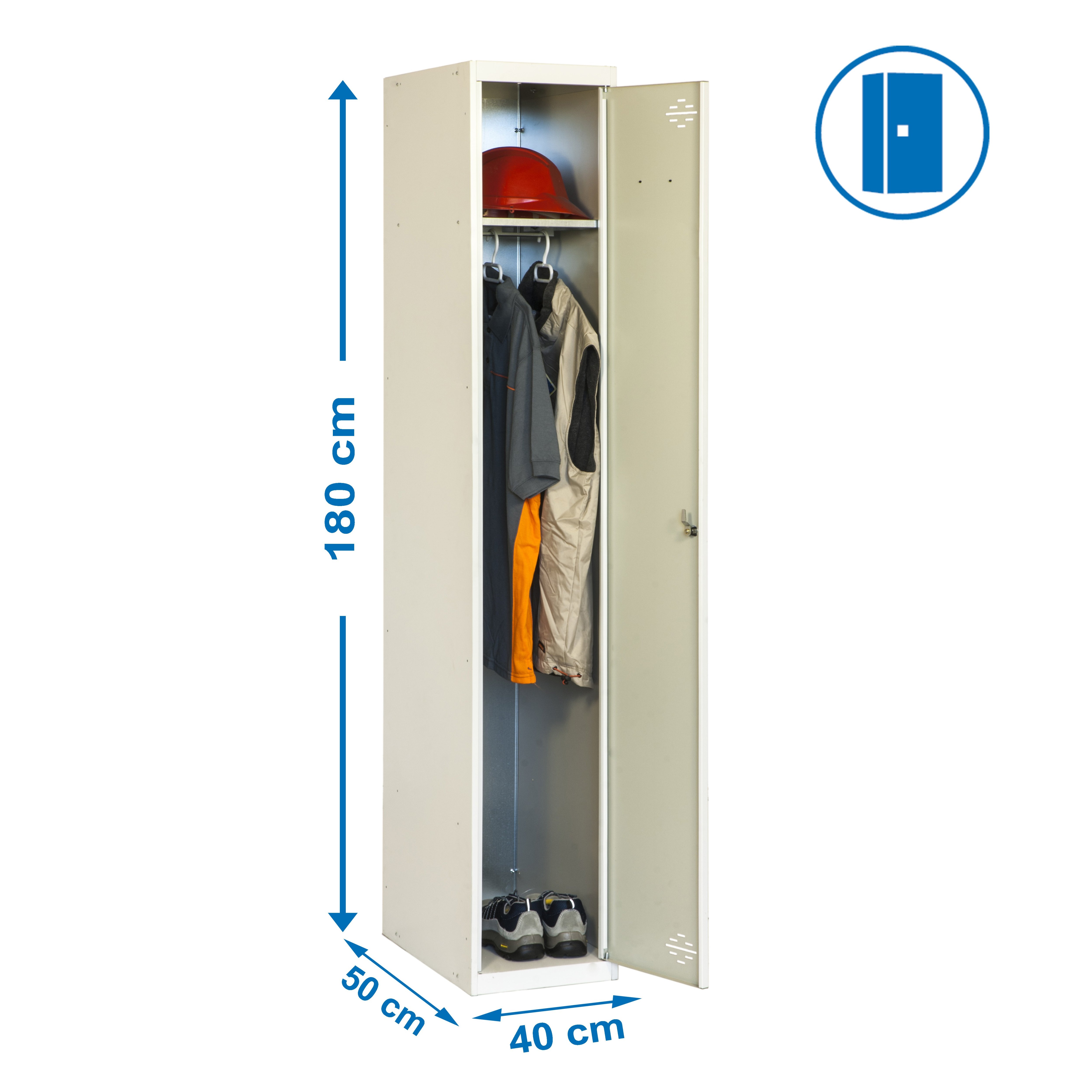 Estantería SIMONRACK Simonlocker prof.mon.single 1/1 400 gris