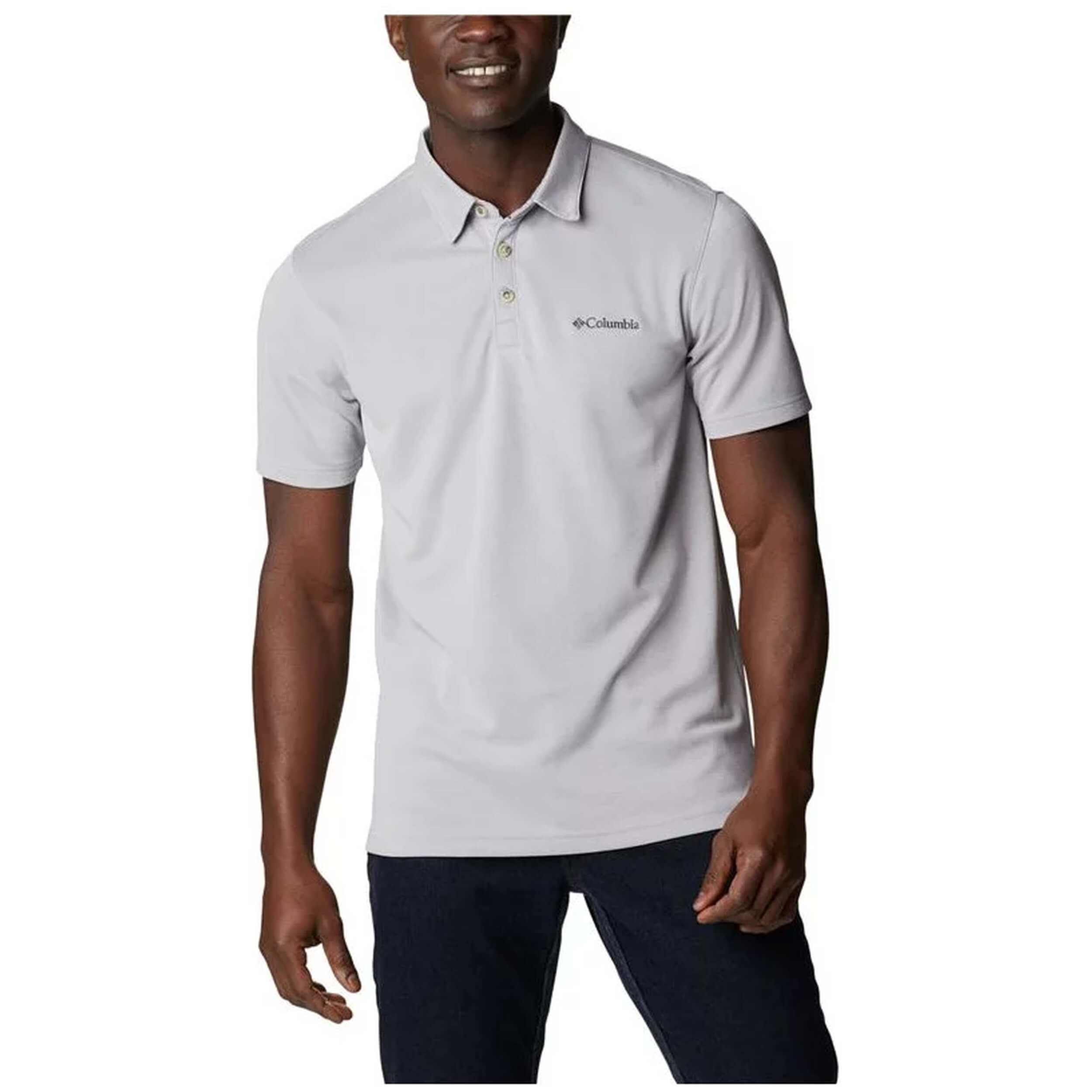Polos De Manga Corta Columbia para Hombre en color Gris