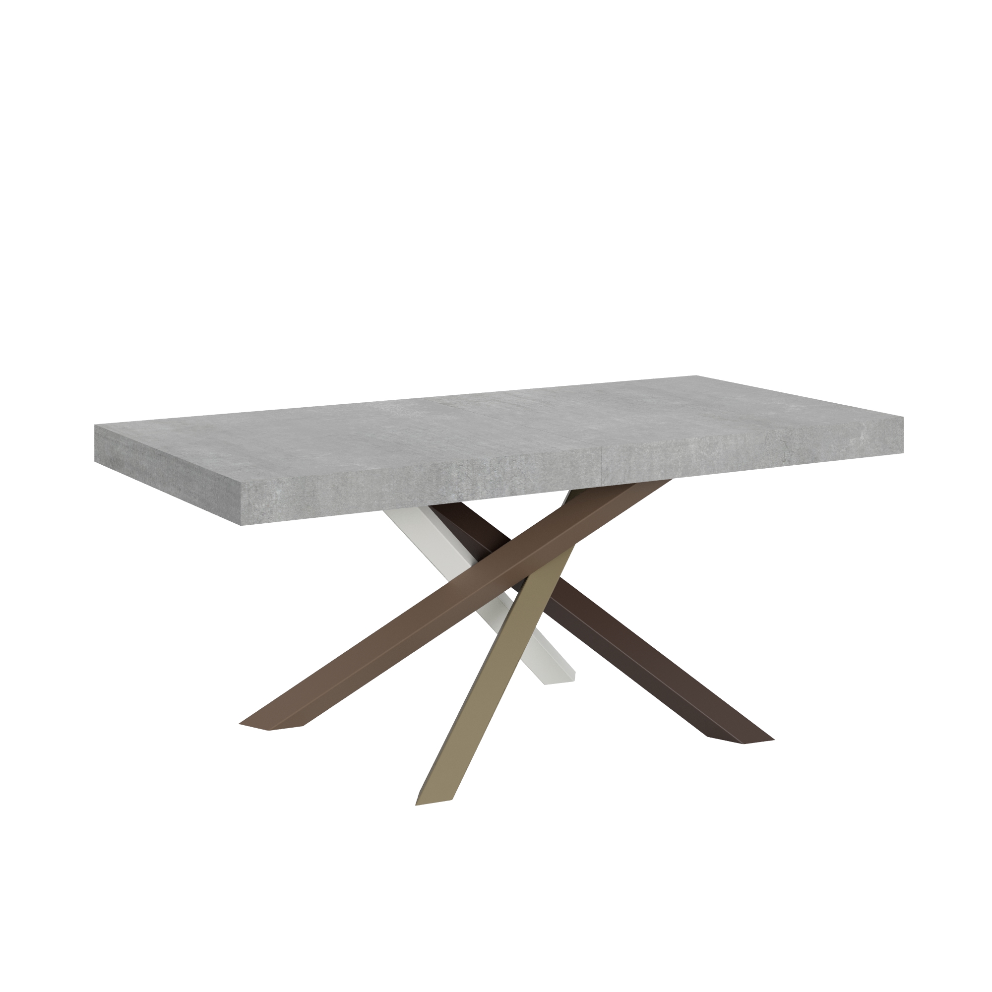 Mesa extensible 90x180/440 cm Volantis Estructura de cemento 4/C - Itamoby
