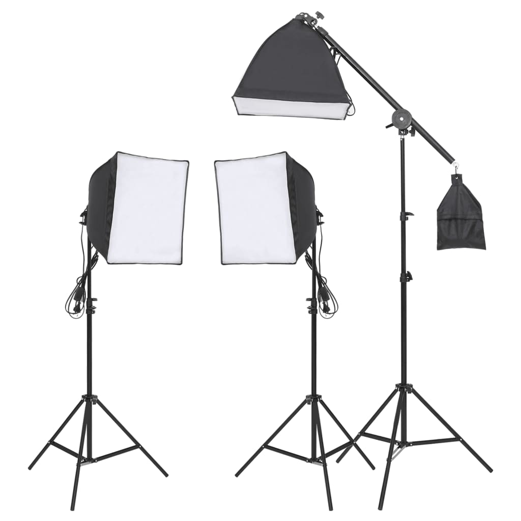 vidaXL Kit de iluminación de estudio con trípode y softbox