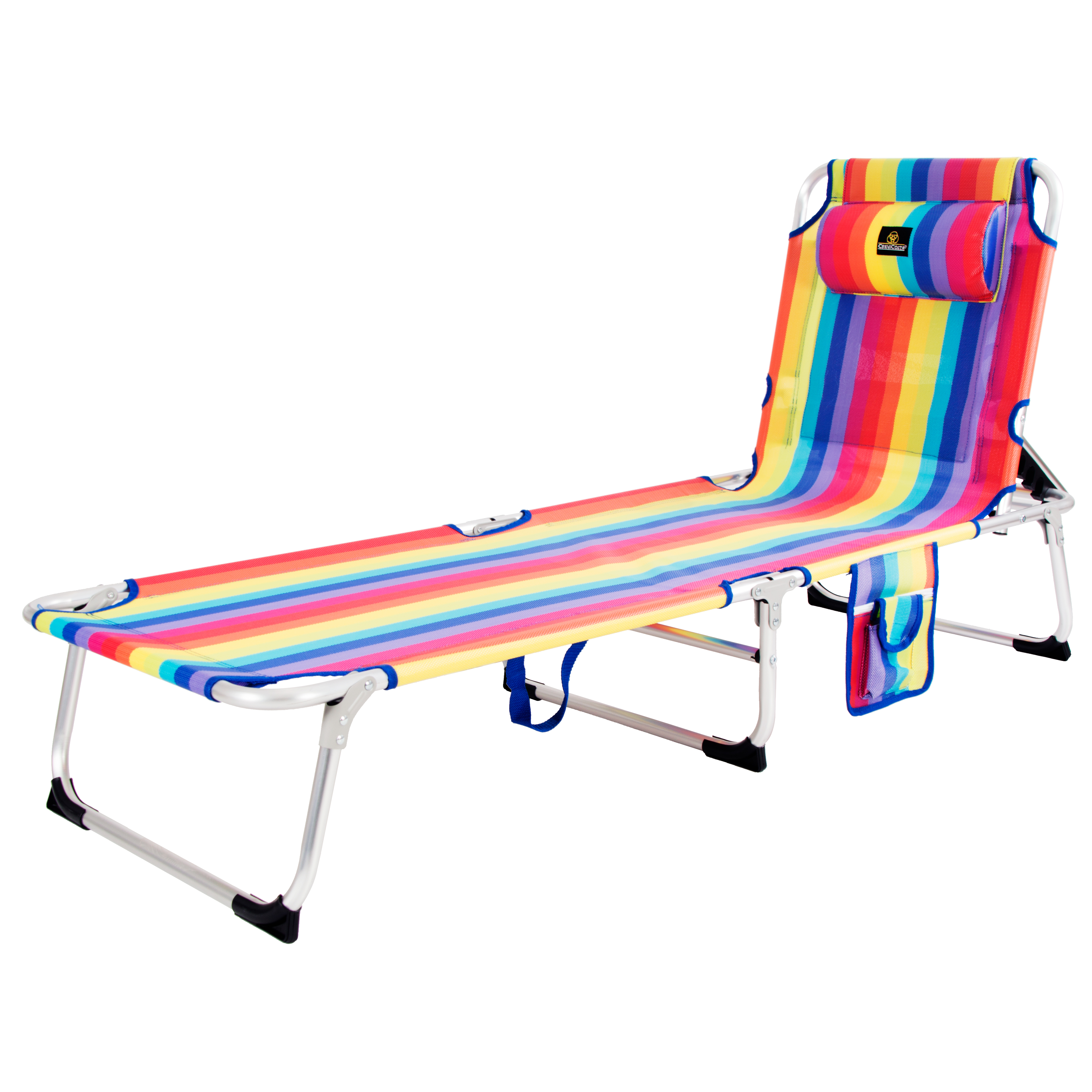 Tumbona AQUARIUS 2012 (Orgullo) - Tumbona de Playa Plegable y reclinable, 4 Posiciones - CREVICOSTA QUALITY MARK MARCAS DE CALIDAD