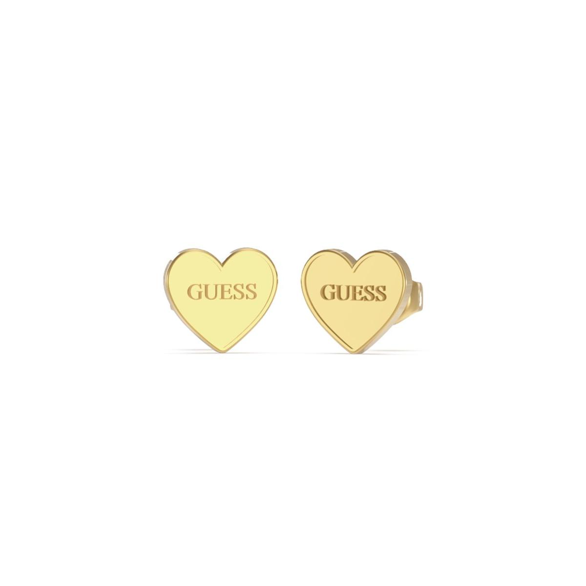 Guess Pendientes Mujer Studs Party De Acero Dorado