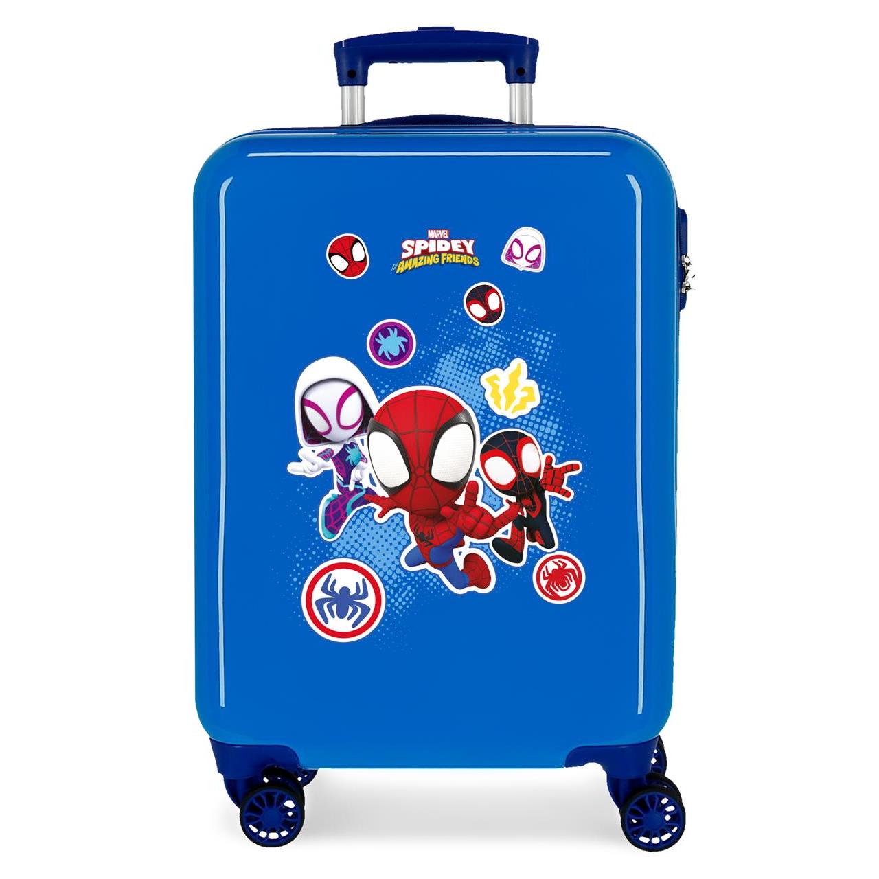 Marvel Maleta De Cabina ABS Rígida Go Webs Go Azul