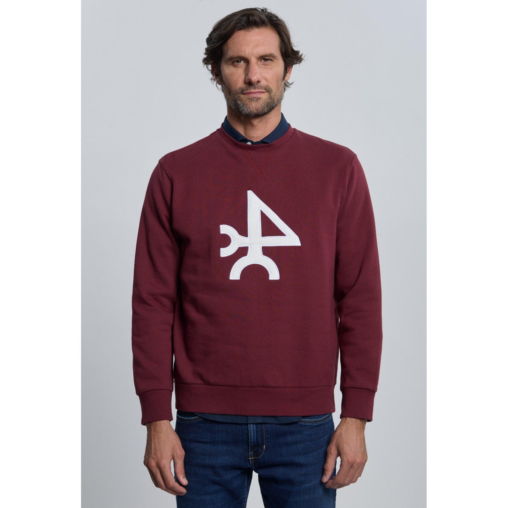 Sudadera logo Valecuatro burdeos