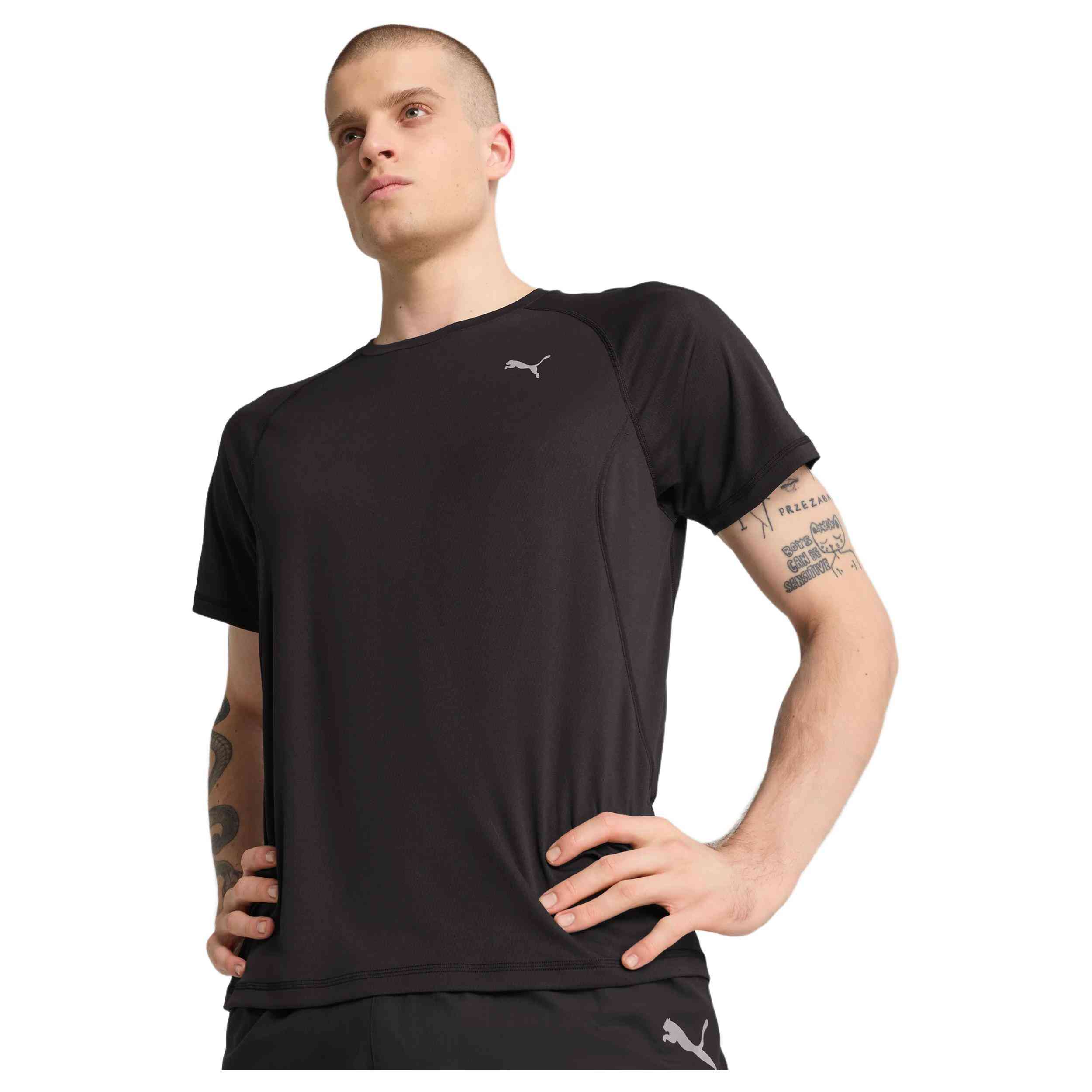 Textil Puma modelo M Run Velocity Tee ( en color Negro