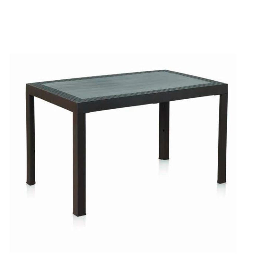 Mesa resina dream antracita 140x85 cm
