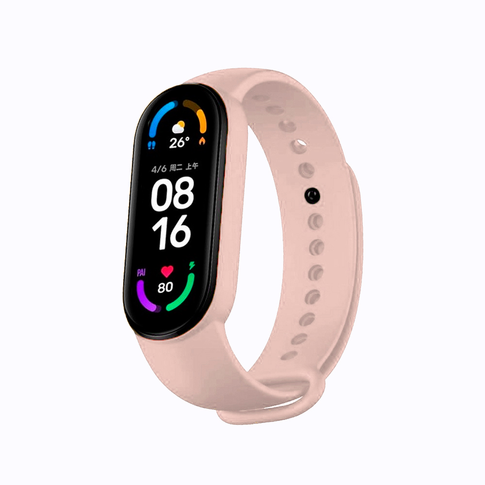 Correas compatibles con Xiaomi Mi Band 5 y Mi Band 6, Amazfit Band 5, pulseras de silicona de alta densidad de recambio para smartband, material flexible e impermeable