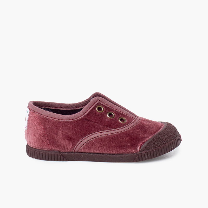 Pisamonas Zapatillas terciopelo barefoot sin cordones