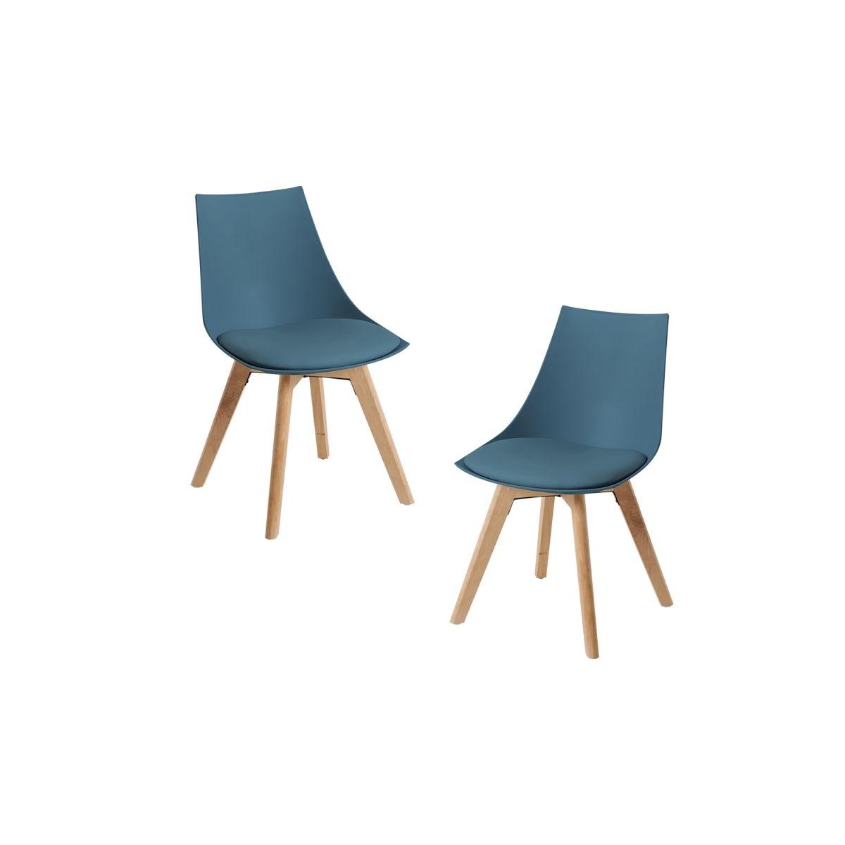 Regalos Miguel - Packs Sillas Comedor - Pack 2 Sillas Blok - Verde azulado