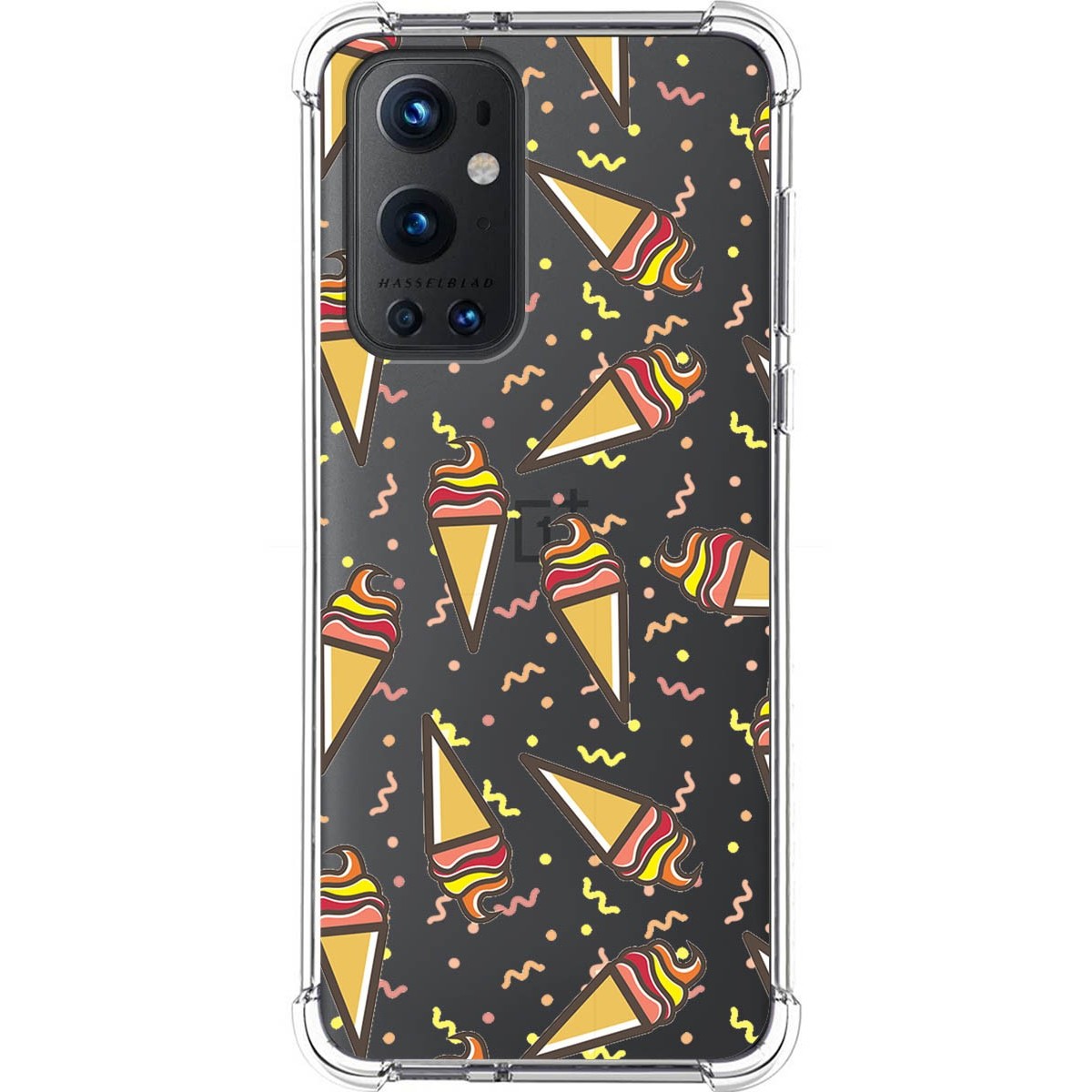 Tumundosmartphone Funda Silicona Antigolpes para OnePlus 9 Pro 5G diseño Helados Dibujos