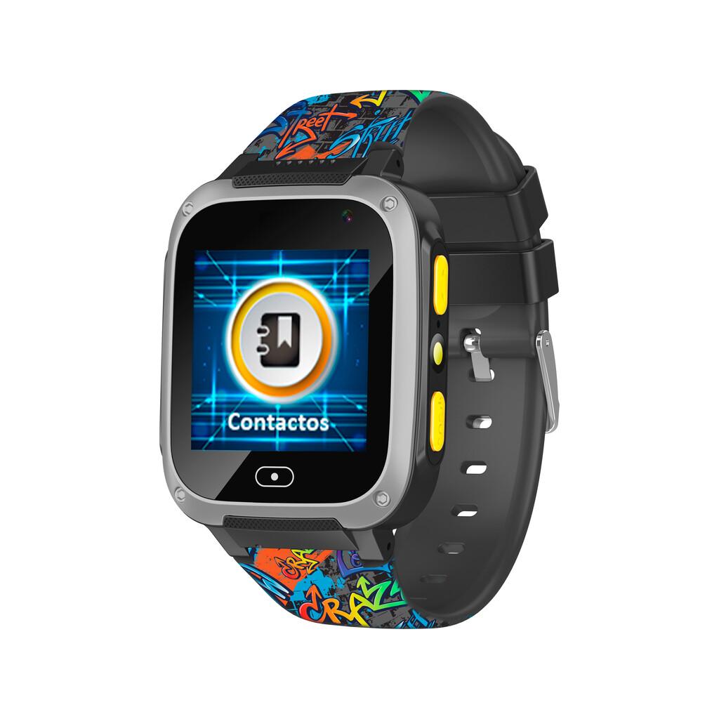 Reloj Inteligente HolaWatch Kidiz Urban Negro Cefa Toys 1130 Juguetes