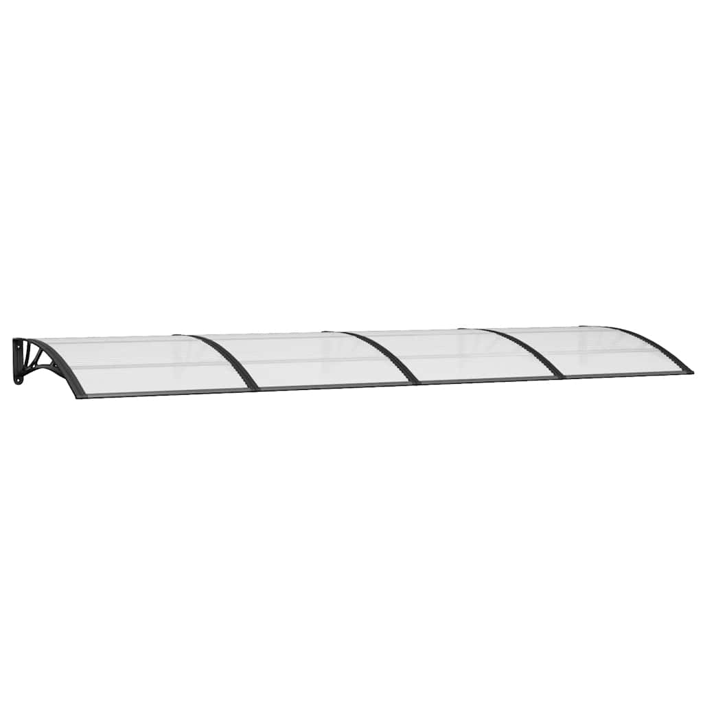 vidaXL Marquesina para puerta de policarbonato 350 x 100 cm
