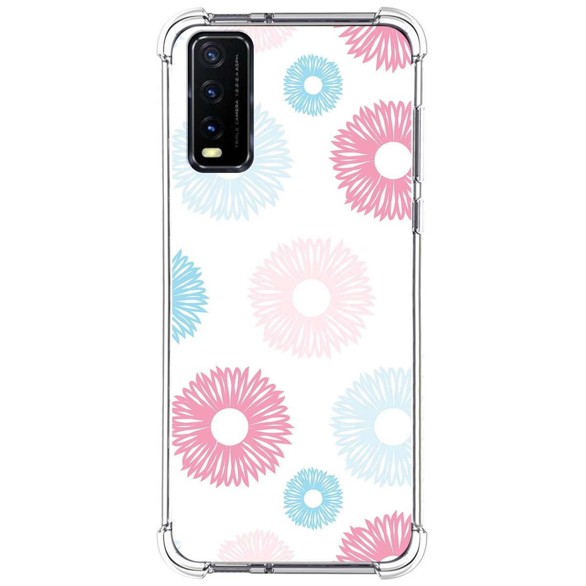 Funda Silicona Antigolpes para Vivo Y20s / Y11s diseño Flores 06 Dibujos