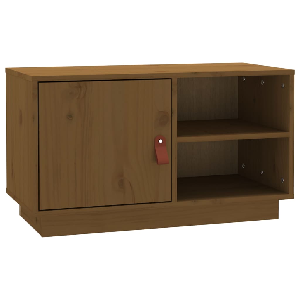 Vidaxl Mueble de TV de Madera Maciza de Pino 70x34x40 Cm