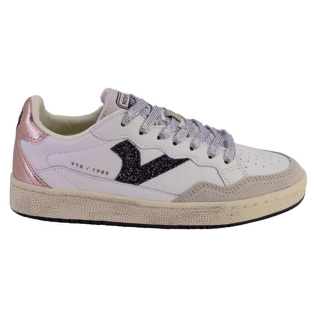 VICTORIA 88061 Zapatillas casual de mujer rosa PIEL 624