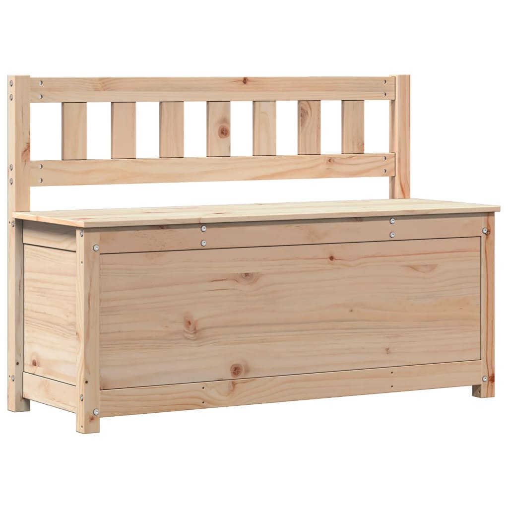 vidaXL Banco de madera maciza de pino 110x41x76,5 cm en color Negro/Natural/Blanco