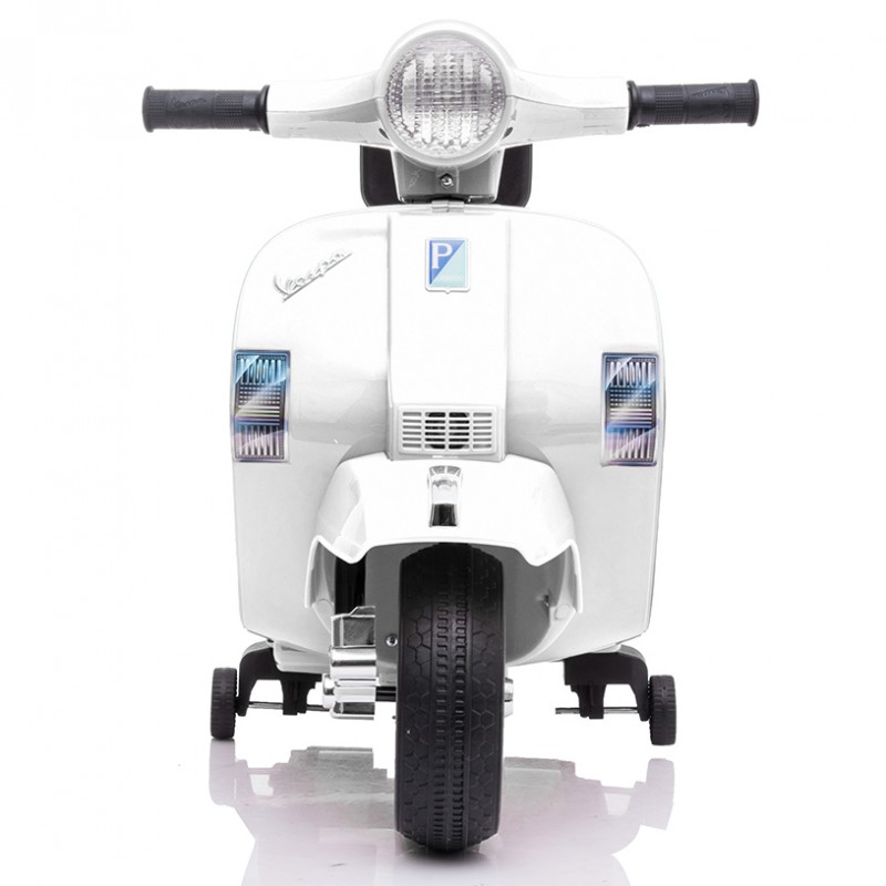 Moto Eléctrica Vespa Clásica PX150 Mini para Niños con Batería de 6v y Luces LED