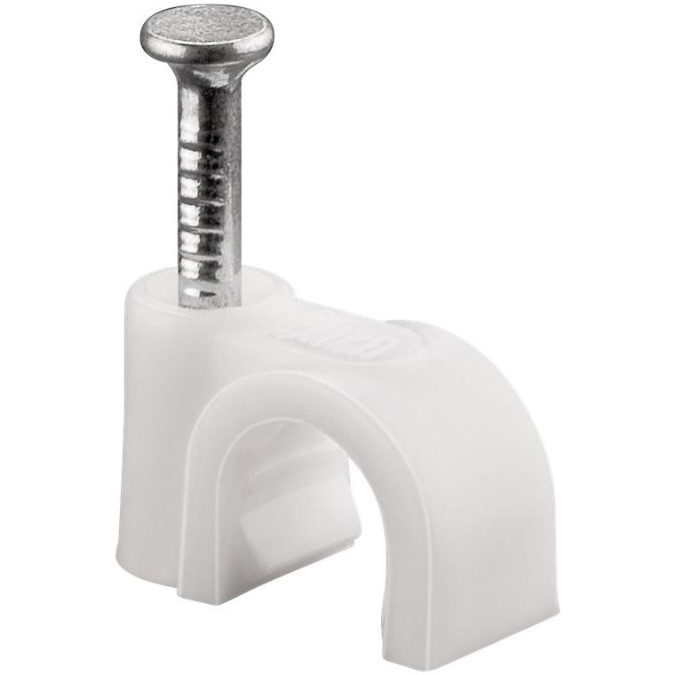 Goobay 17078 abrazadera para cable Blanco 100 pieza(s)