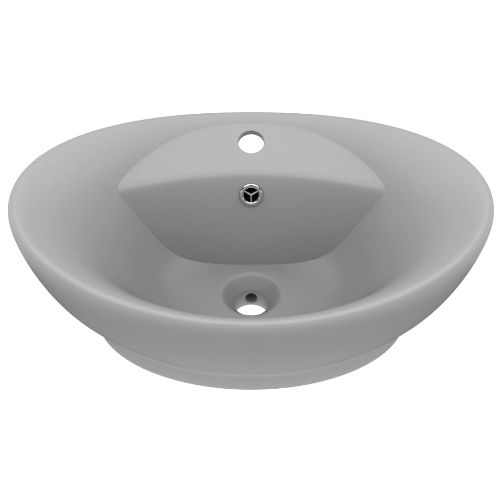 vidaXL Lavabo Lujoso con Rebosadero Cerámica 58,5x39 cm Tocador Multicolor