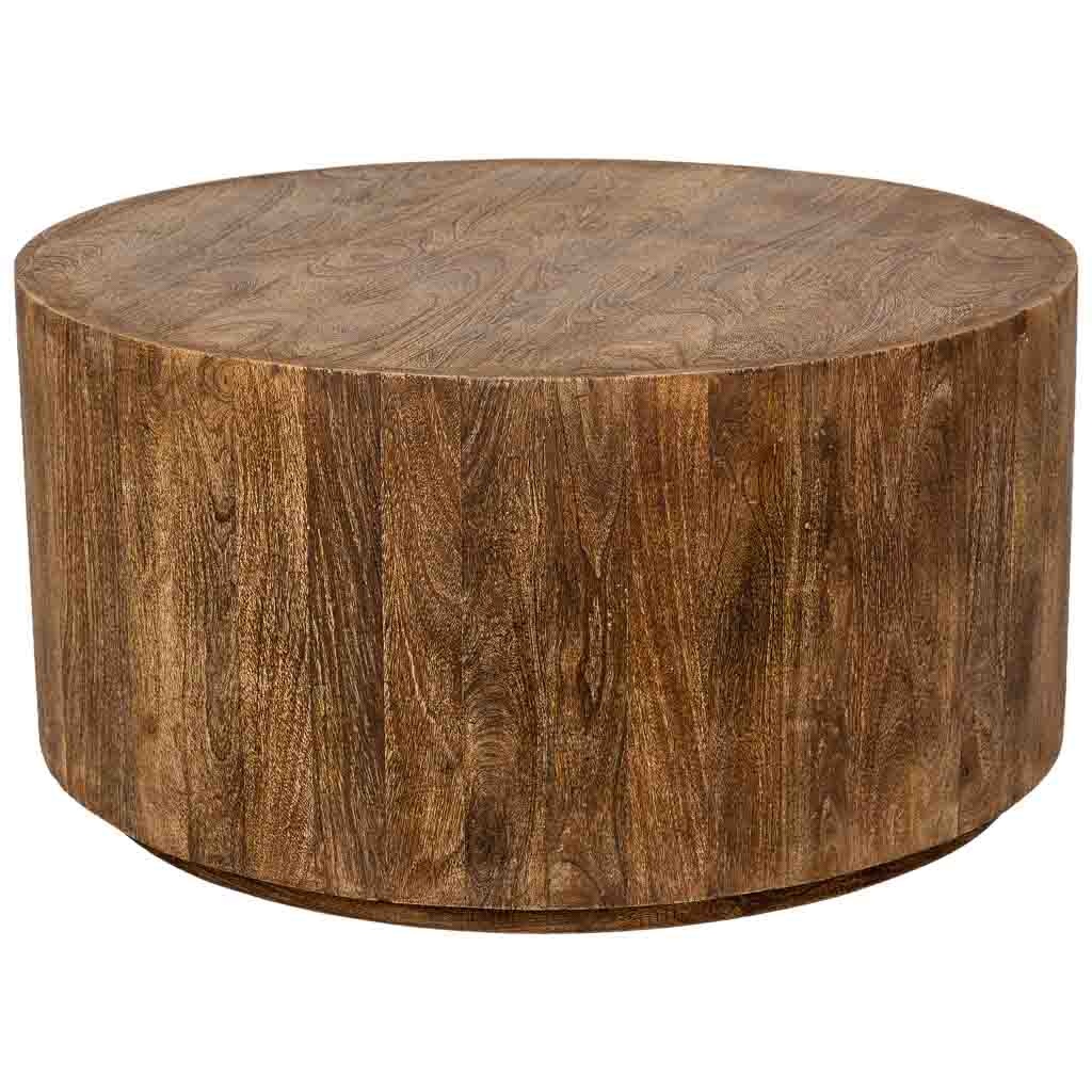 Wonderlust Deco - Mesa de centro de madera marrón 95x95x48h cm Marrón 95x95x48h cm