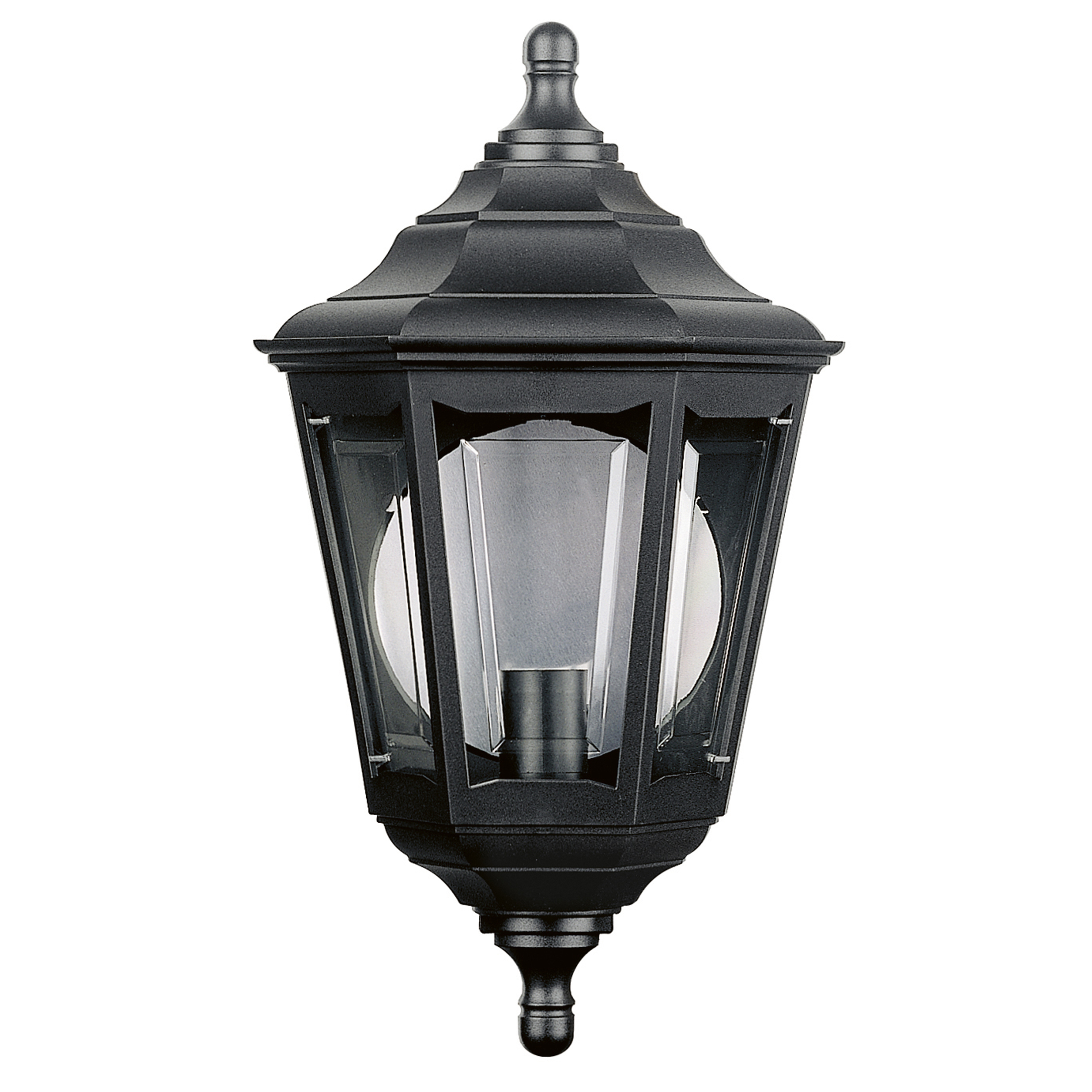 Novolux Lighting - Aplique de pared- CLIC CLAC 6, uso exterior, poliamida, E27,42W, IP44, H44 cm, negro, exterior